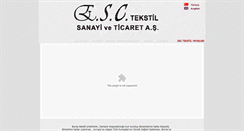Desktop Screenshot of esctextile.com