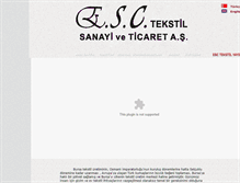 Tablet Screenshot of esctextile.com